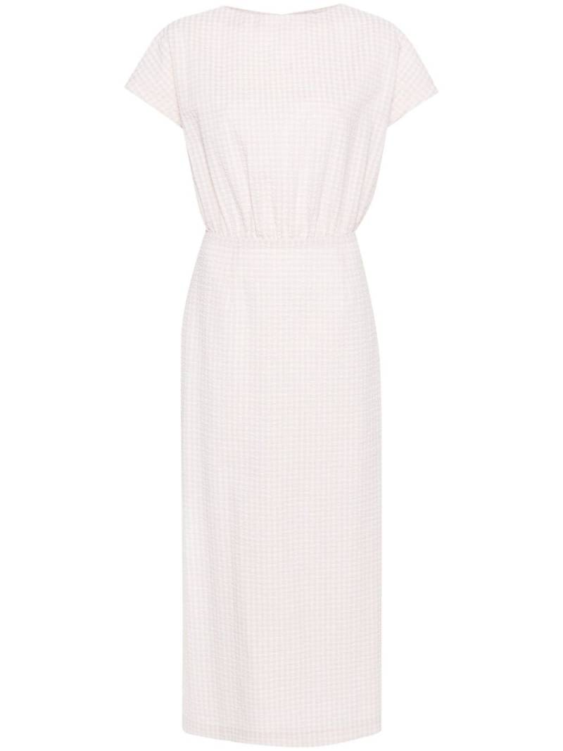 Claudie Pierlot checked seersucker maxi dress - Neutrals von Claudie Pierlot