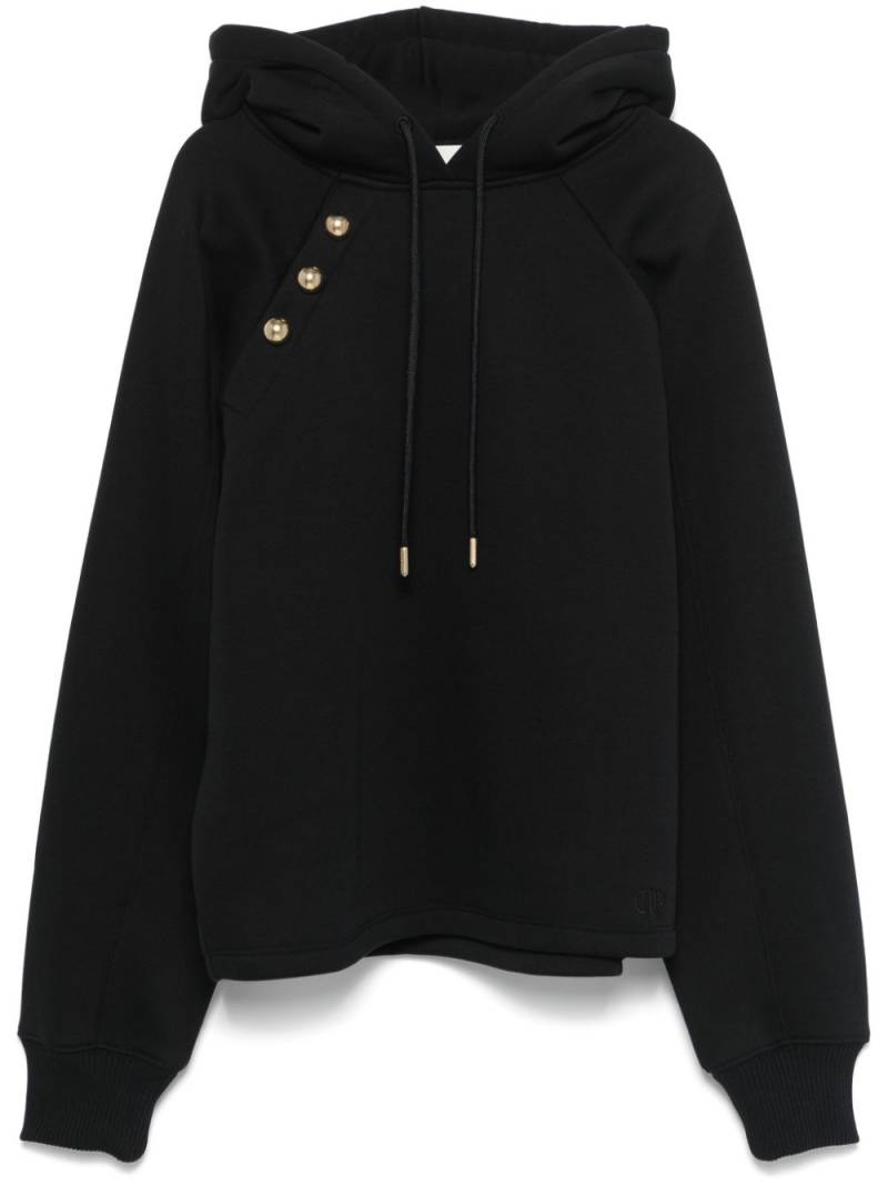 Claudie Pierlot decorative-buttons hoodie - Blue von Claudie Pierlot