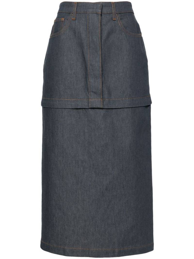 Claudie Pierlot denim maxi skirt - Blue von Claudie Pierlot