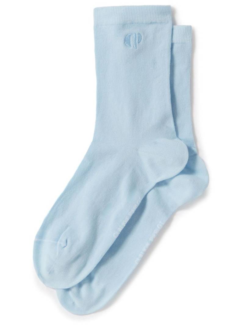 Claudie Pierlot embroidered logo socks - Blue von Claudie Pierlot