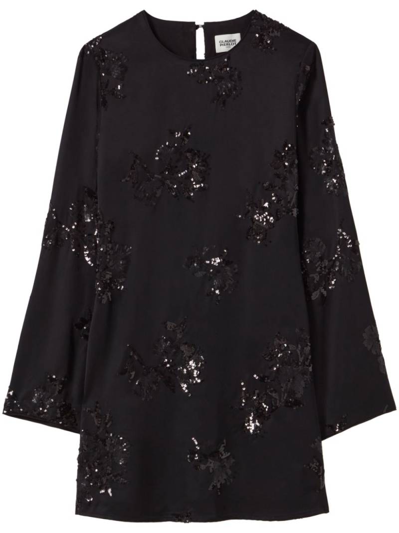 Claudie Pierlot embroidered sequins mini dress - Black von Claudie Pierlot