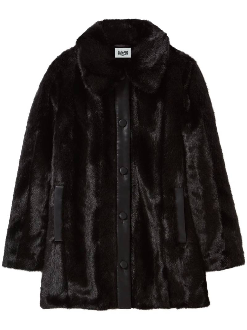 Claudie Pierlot faux-fur coat - Black von Claudie Pierlot