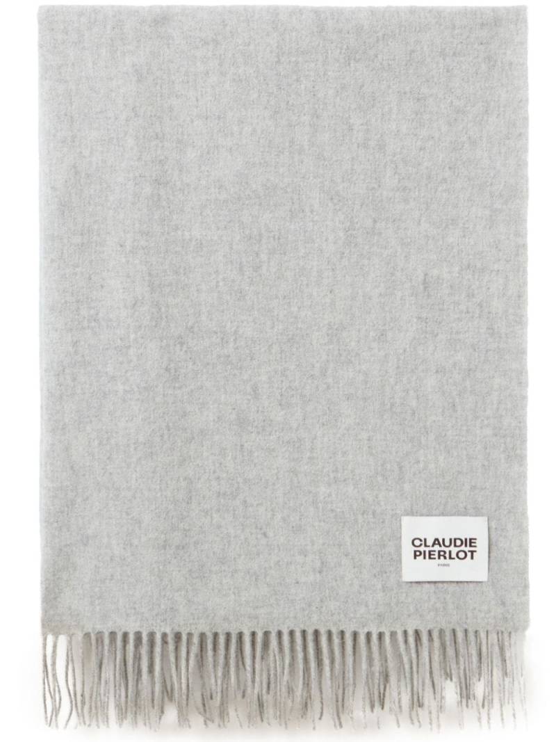 Claudie Pierlot fringed scarf - Grey von Claudie Pierlot