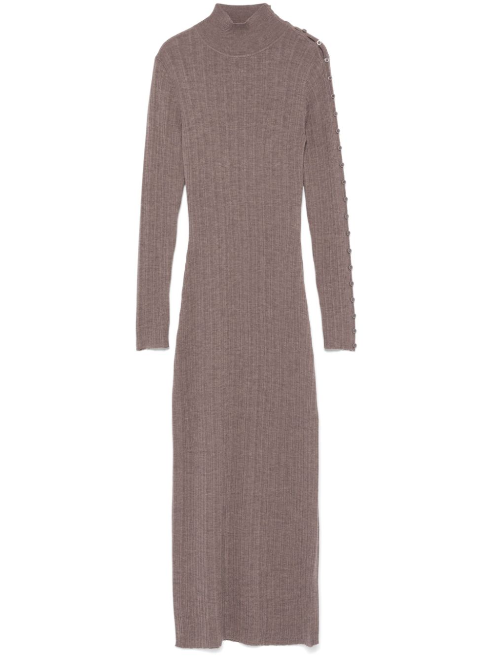 Claudie Pierlot high-neck knit dress - Neutrals von Claudie Pierlot