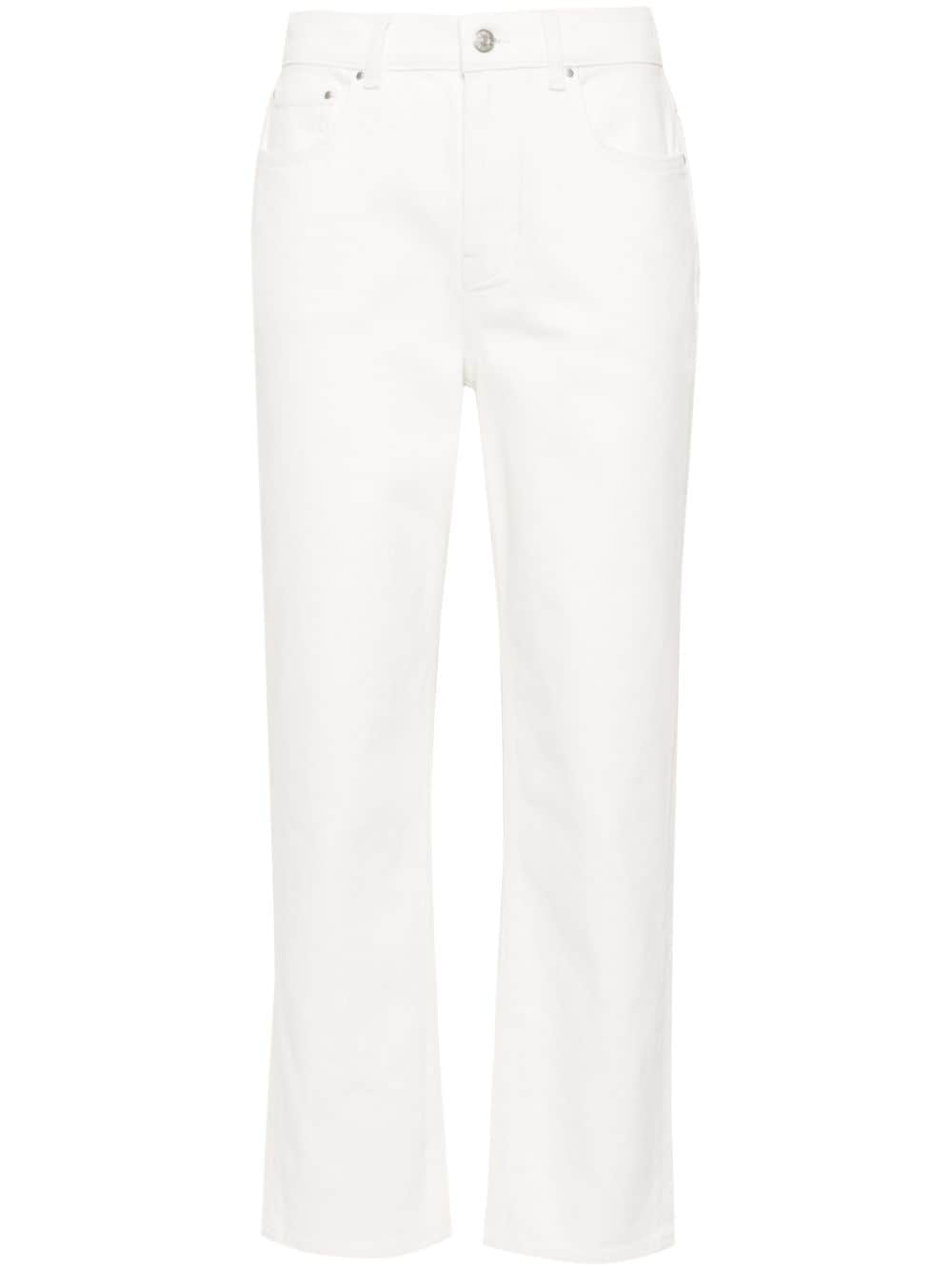 Claudie Pierlot high-rise straight-leg jeans - White