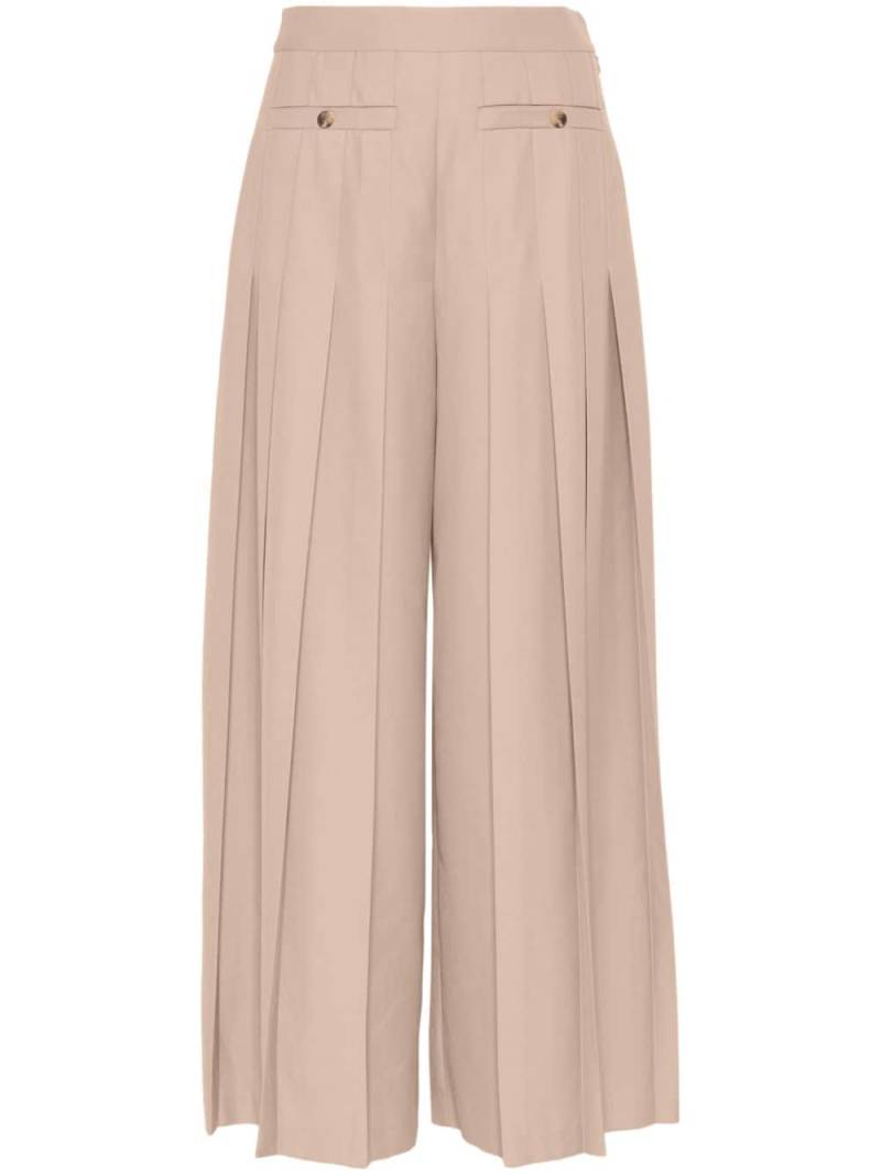 Claudie Pierlot high-waist pleated trousers - Neutrals von Claudie Pierlot