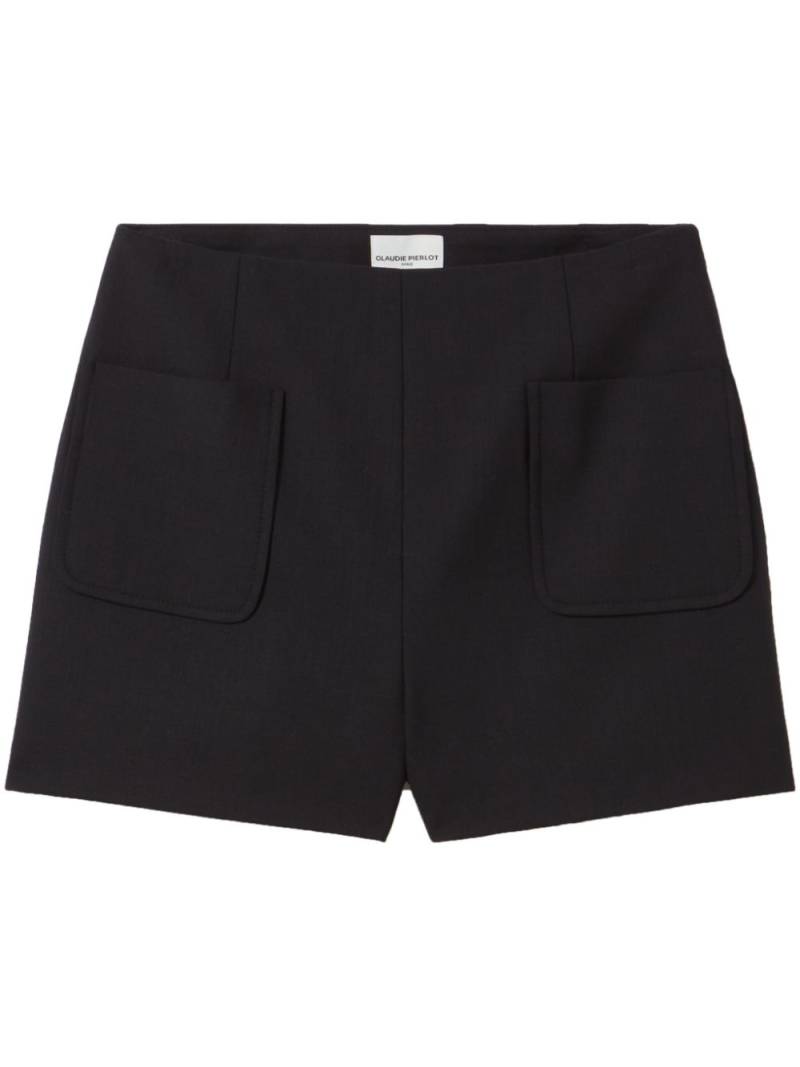 Claudie Pierlot high-waisted shorts - Black von Claudie Pierlot