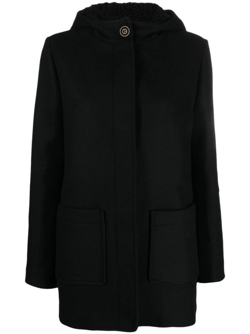 Claudie Pierlot hooded coat - Black von Claudie Pierlot