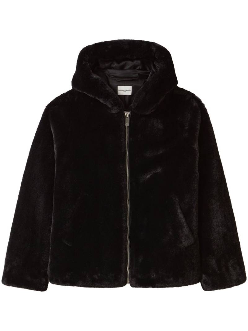 Claudie Pierlot hooded faux-fur jacket - Black von Claudie Pierlot