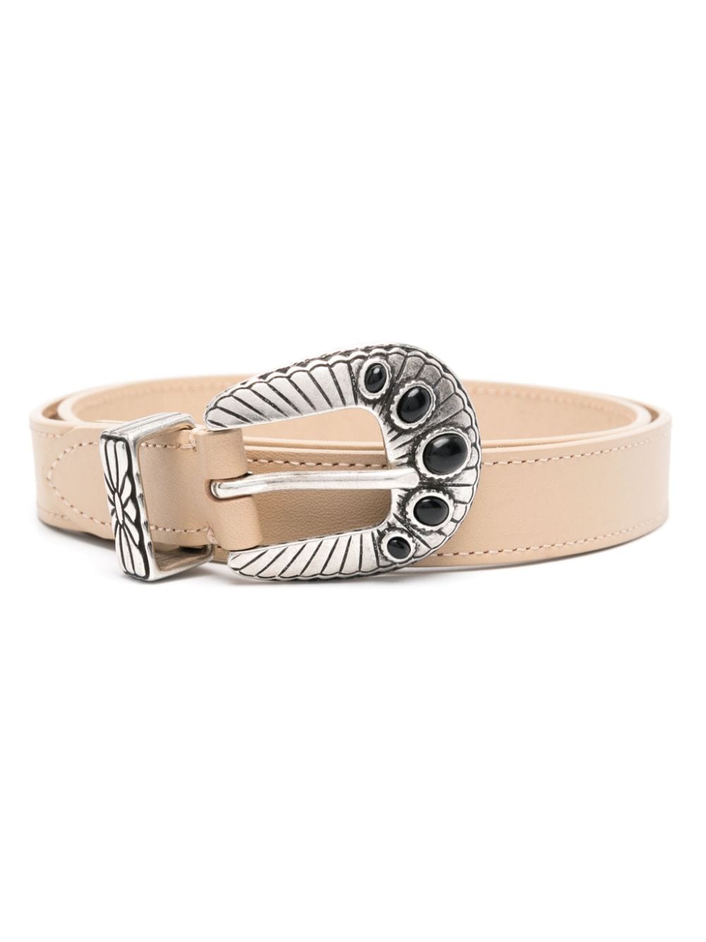 Claudie Pierlot leather buckle belt - Neutrals von Claudie Pierlot