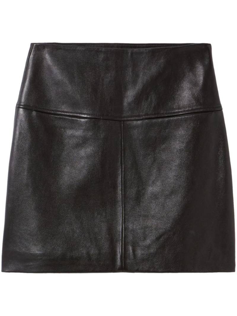 Claudie Pierlot leather miniskirt - Black von Claudie Pierlot