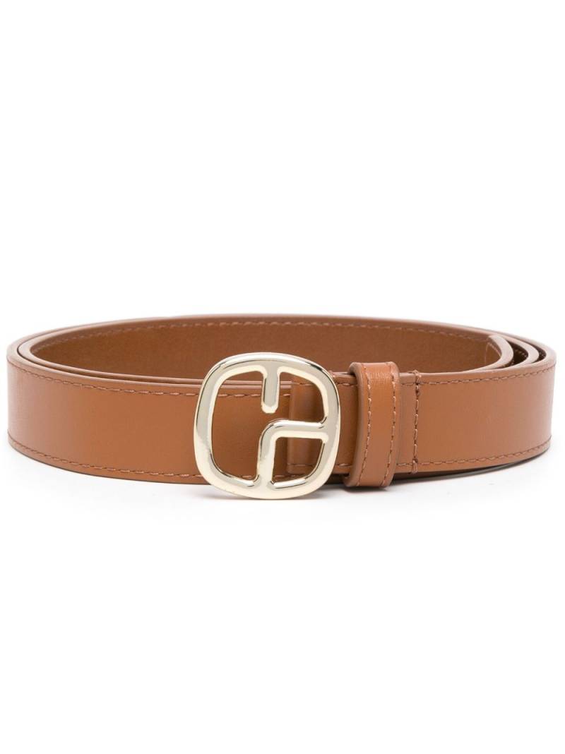 Claudie Pierlot monogram leather belt - Brown von Claudie Pierlot