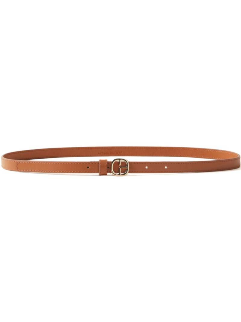 Claudie Pierlot logo-buckle leather belt - Brown von Claudie Pierlot