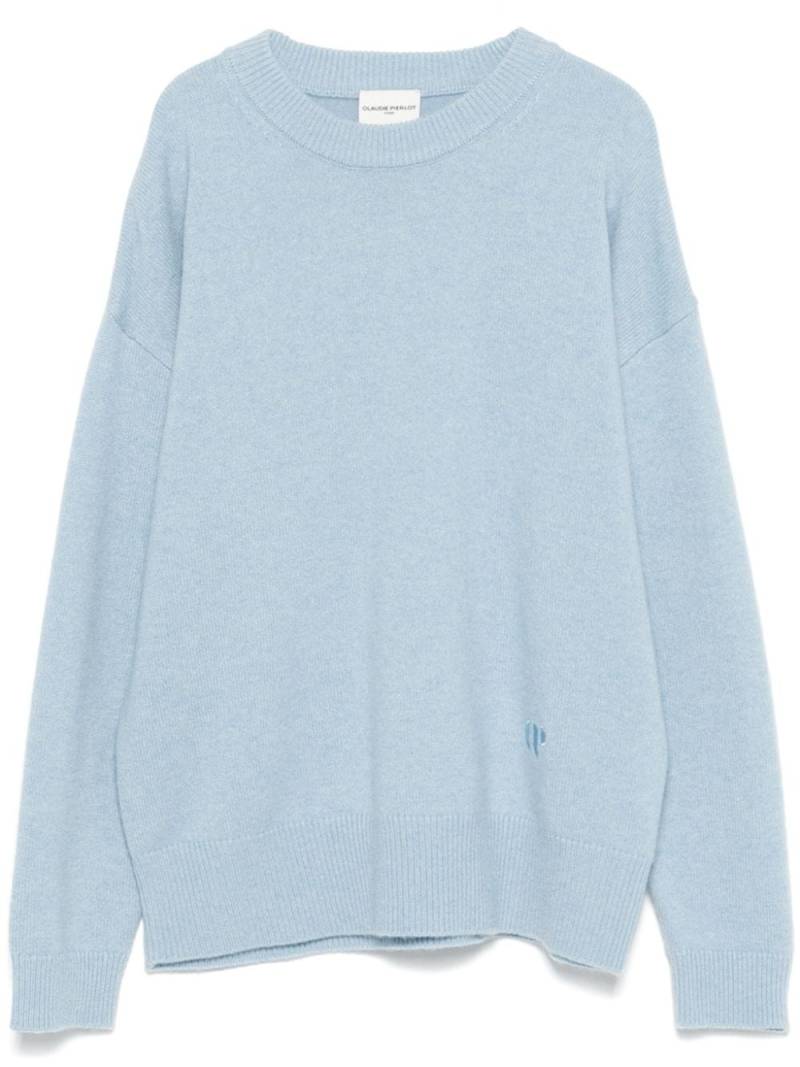 Claudie Pierlot logo-embroidered cashmere sweater - Blue von Claudie Pierlot