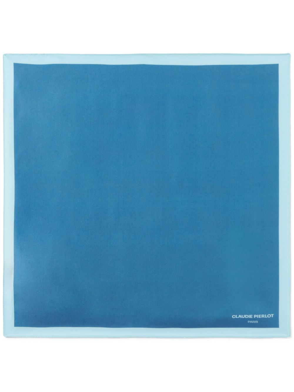 Claudie Pierlot logo-print silk scarf - Blue von Claudie Pierlot