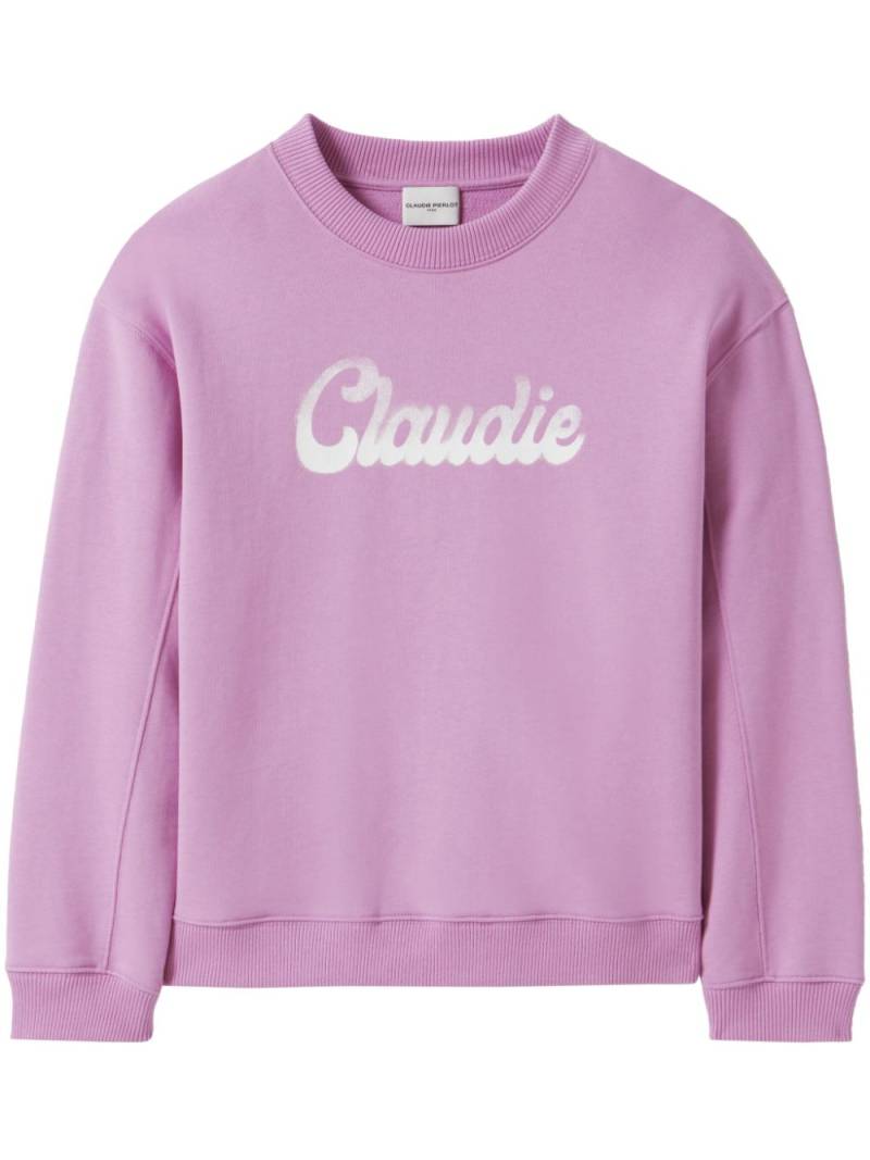 Claudie Pierlot logo-print sweatshirt - Pink von Claudie Pierlot