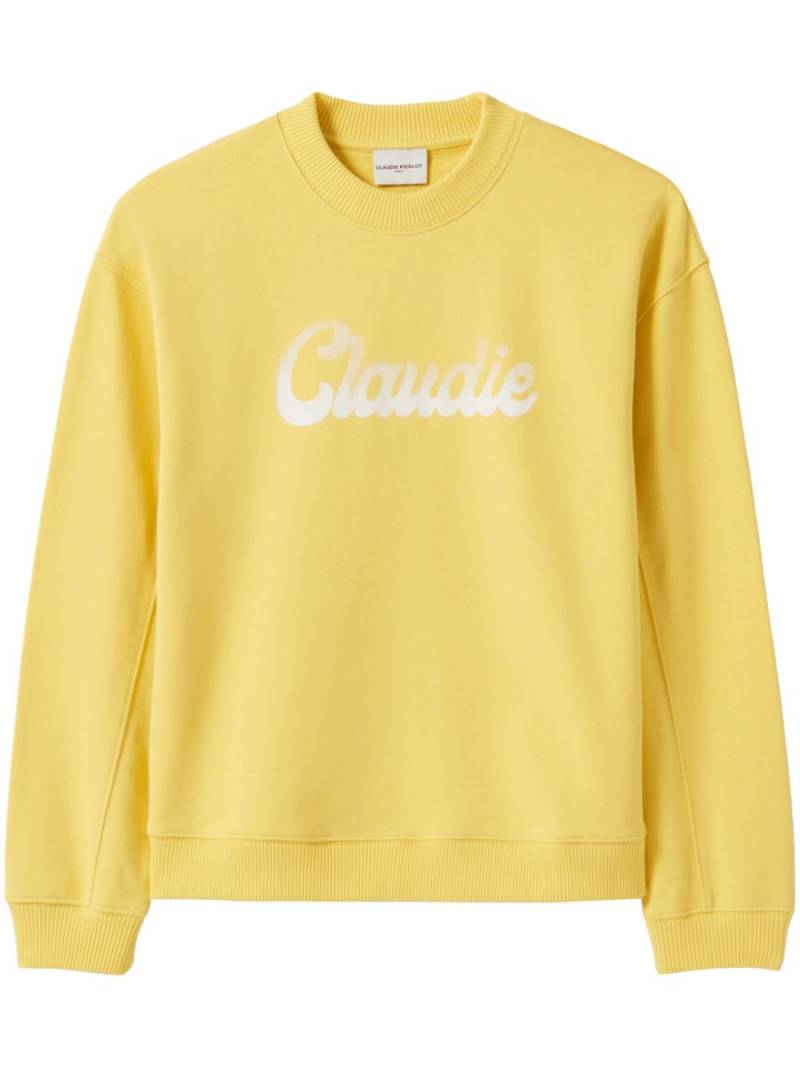 Claudie Pierlot logo-print sweatshirt - Yellow von Claudie Pierlot