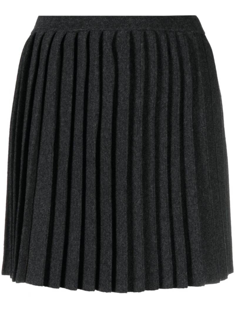 Claudie Pierlot mélange-effect pleated knit skirt - Grey von Claudie Pierlot