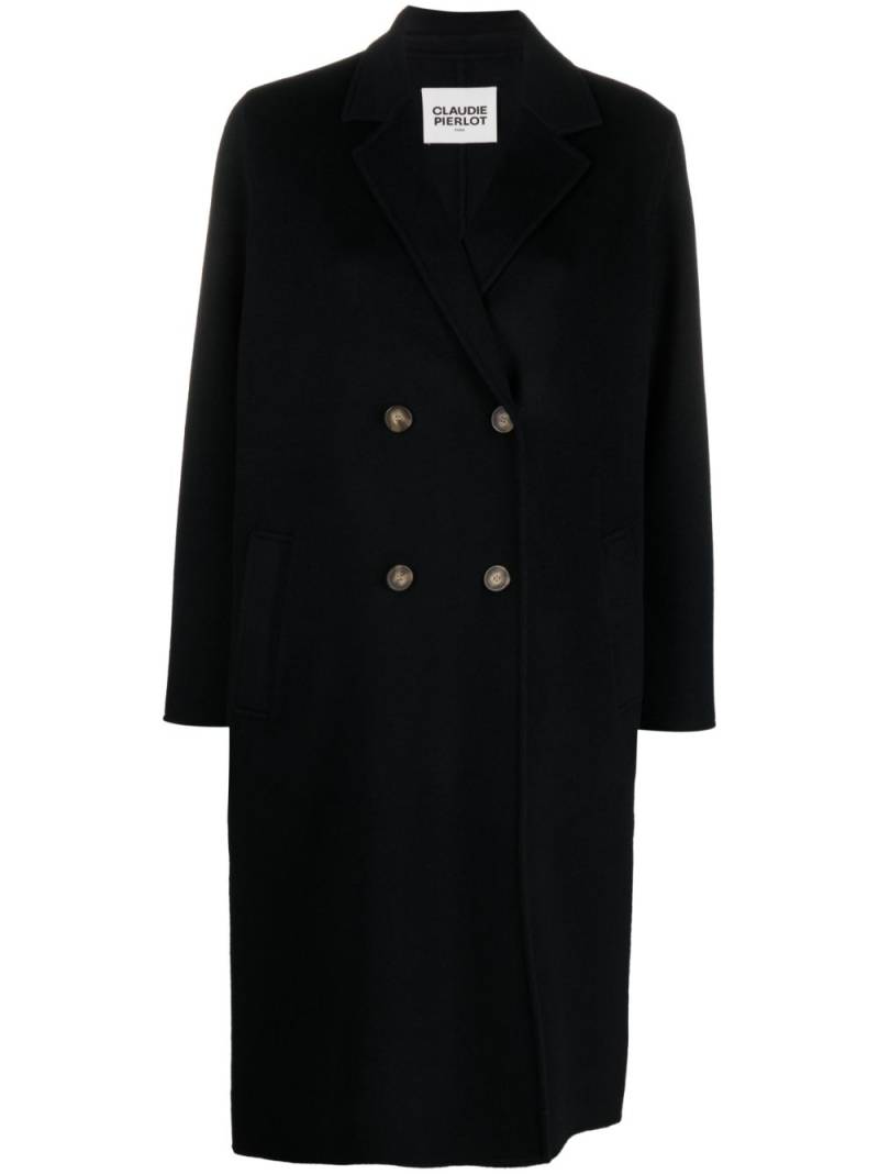 Claudie Pierlot mid-length wool-blend coat - Blue von Claudie Pierlot