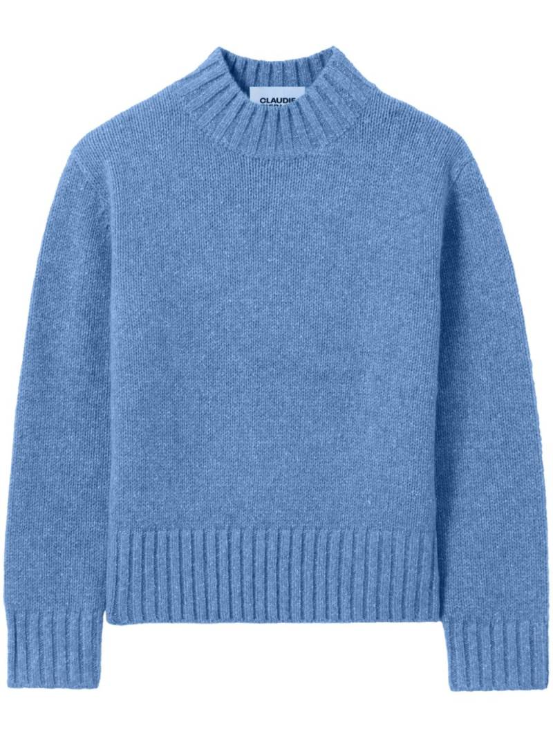 Claudie Pierlot mock neck sweater - Blue von Claudie Pierlot