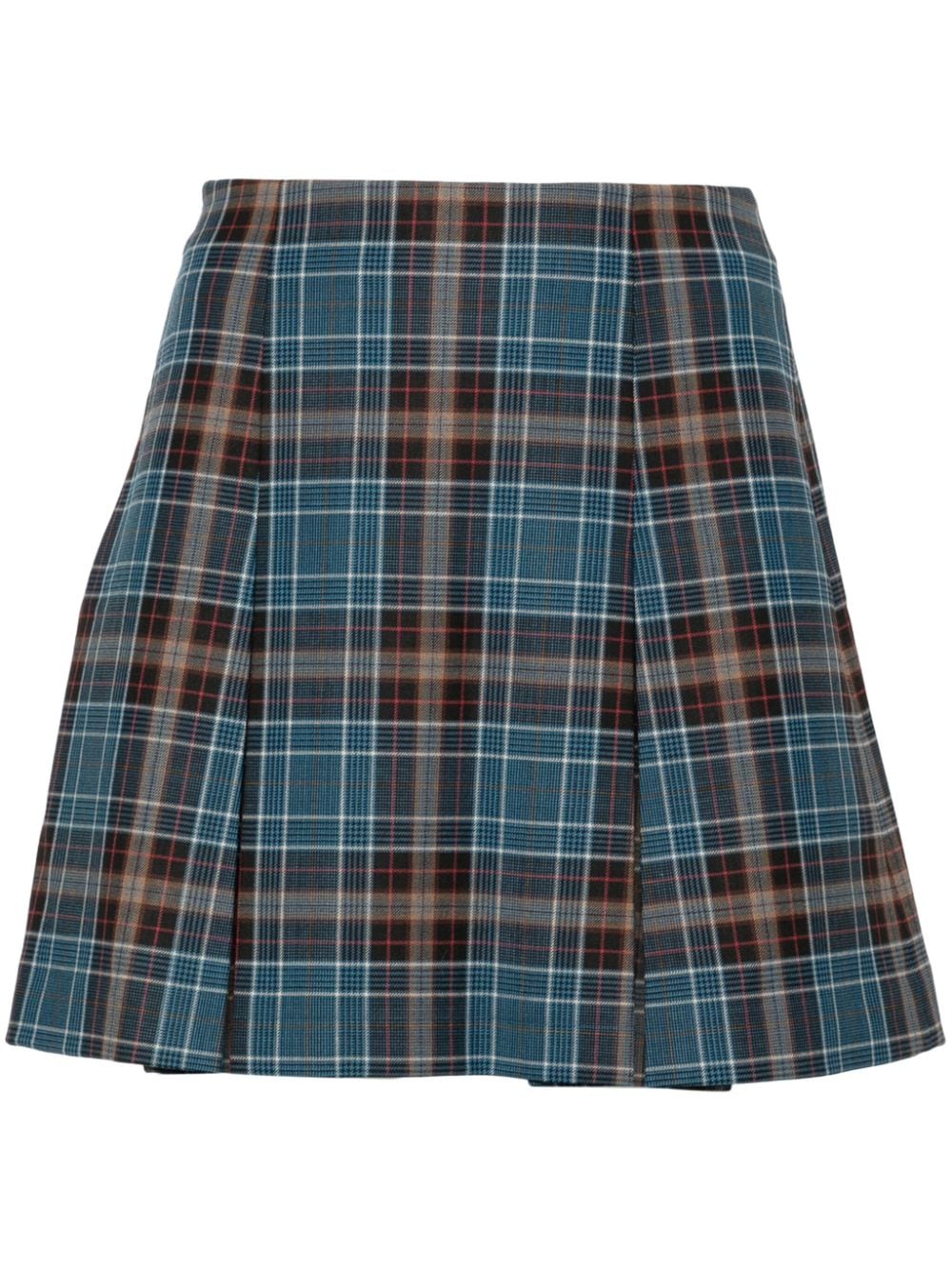 Claudie Pierlot plaid-checked mini skirt - Blue von Claudie Pierlot