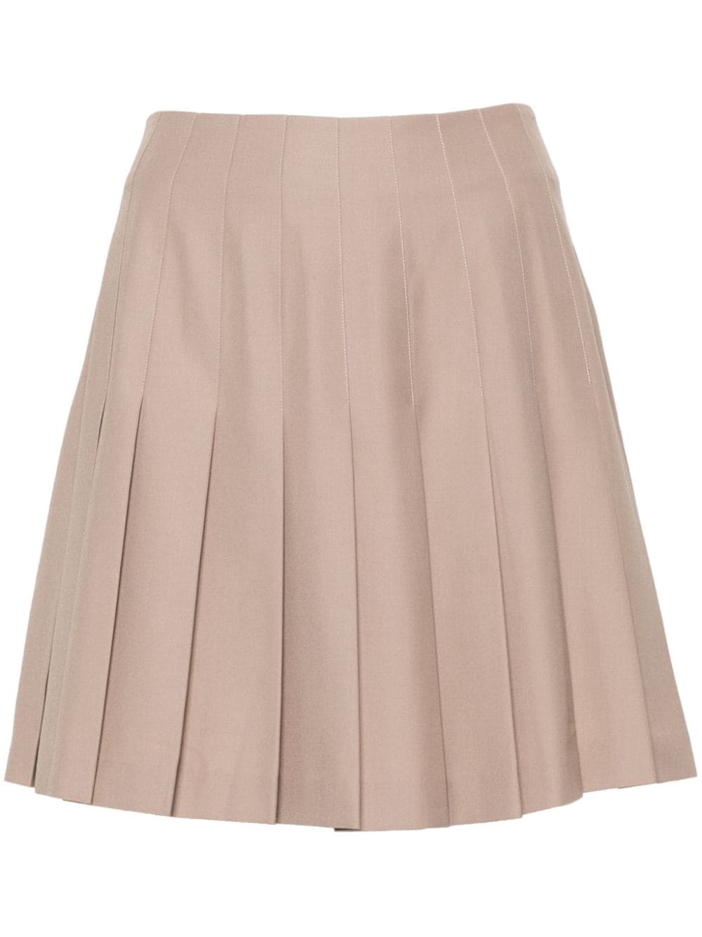 Claudie Pierlot pleated mini skirt - Neutrals von Claudie Pierlot