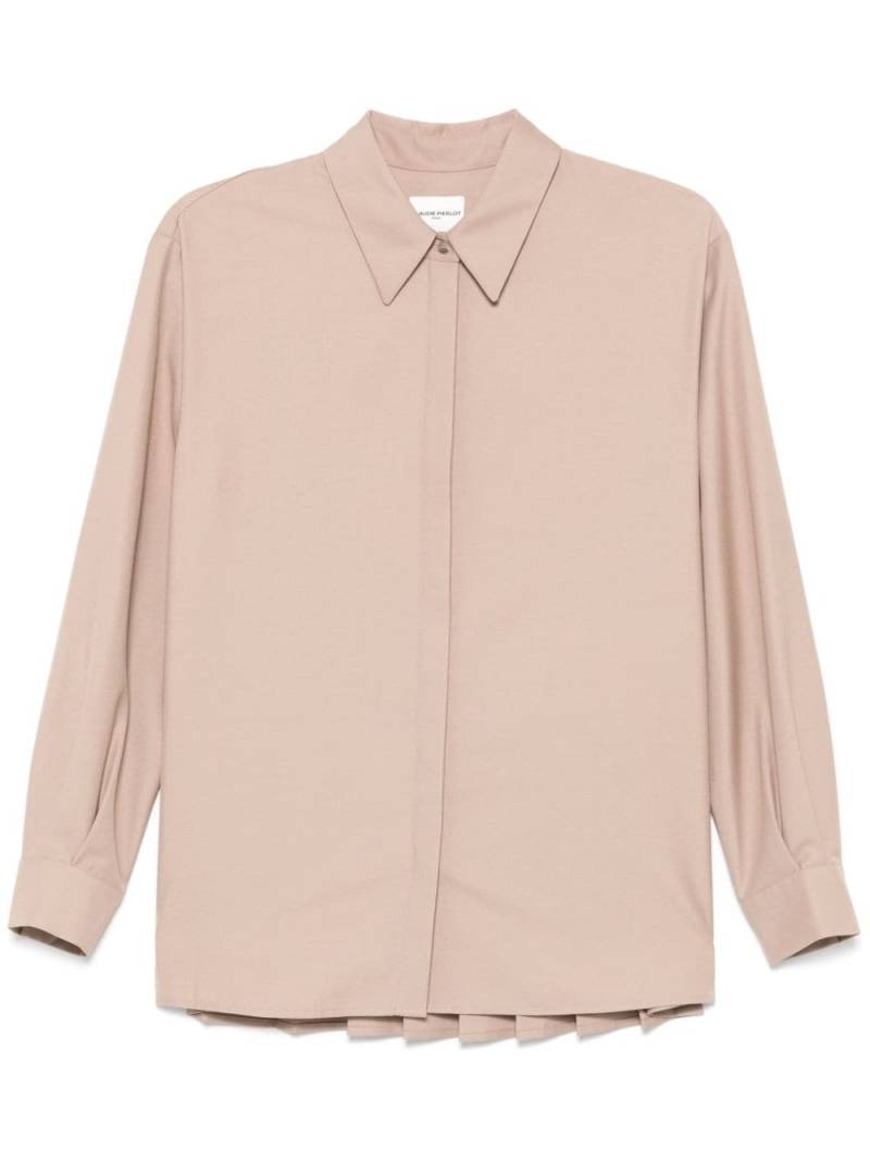 Claudie Pierlot pleated shirt - Brown von Claudie Pierlot