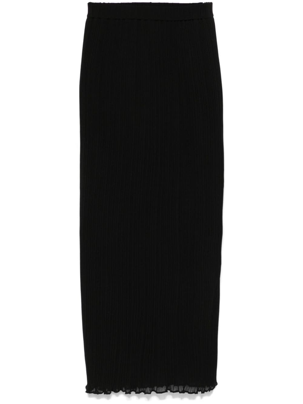 Claudie Pierlot plissé-effect midi skirt - Black von Claudie Pierlot