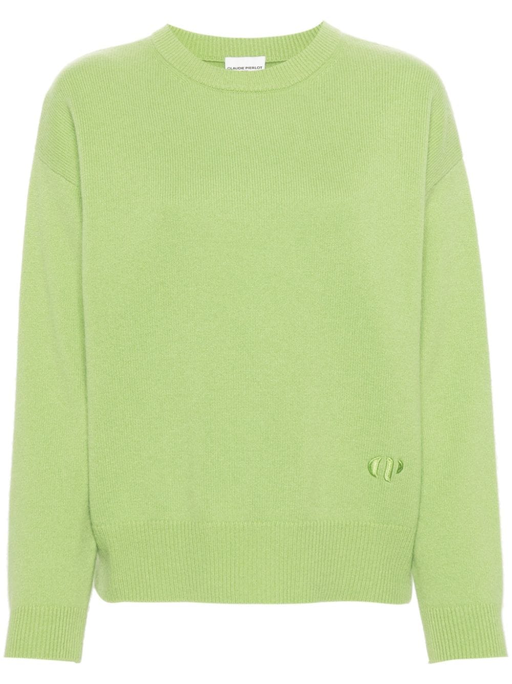 Claudie Pierlot round-neck cashmere jumper - Green von Claudie Pierlot