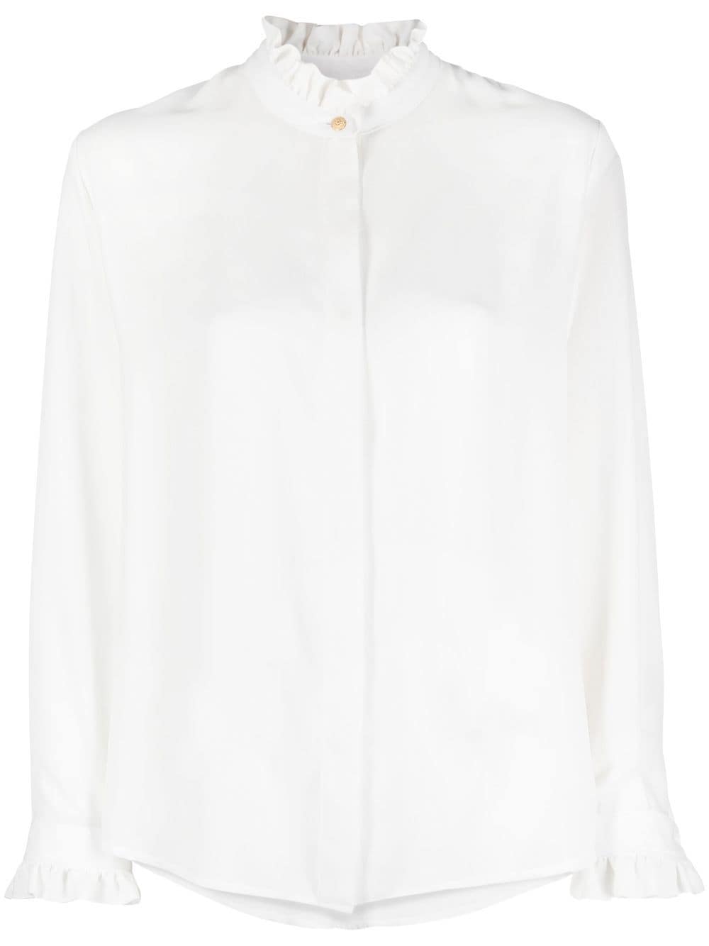 Claudie Pierlot wavy-collar shirt - White von Claudie Pierlot