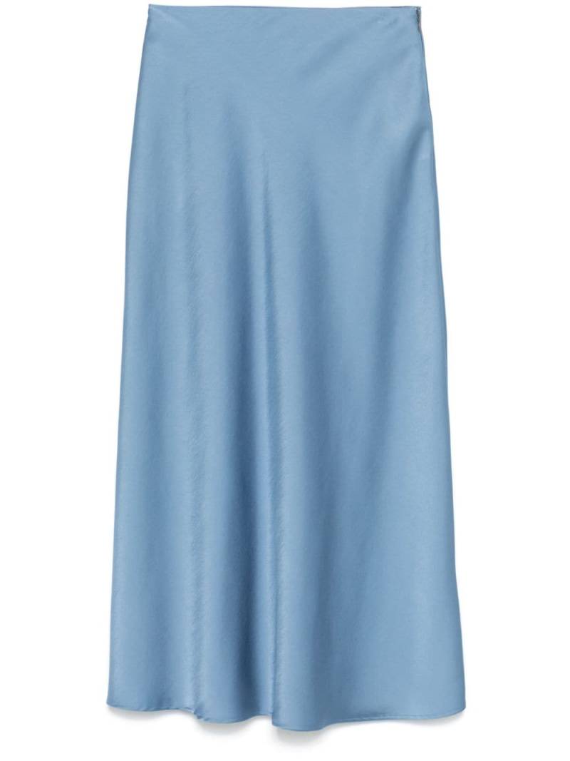 Claudie Pierlot satin midi skirt - Blue von Claudie Pierlot