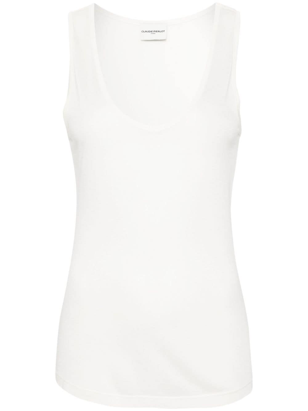 Claudie Pierlot scoop-neck tank top - White von Claudie Pierlot