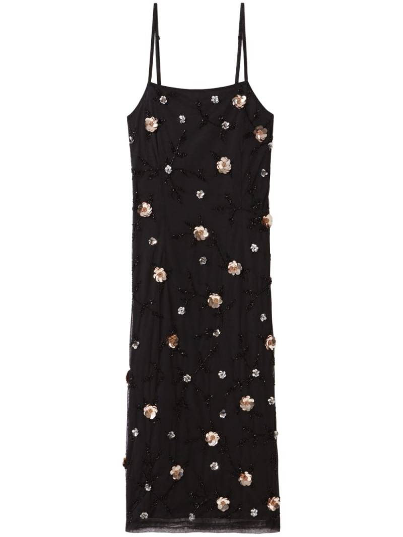 Claudie Pierlot sequin-embroidered midi dress - Black von Claudie Pierlot