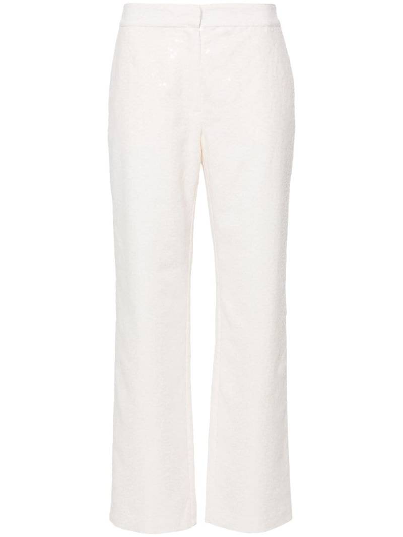 Claudie Pierlot sequinned straight trousers - White von Claudie Pierlot