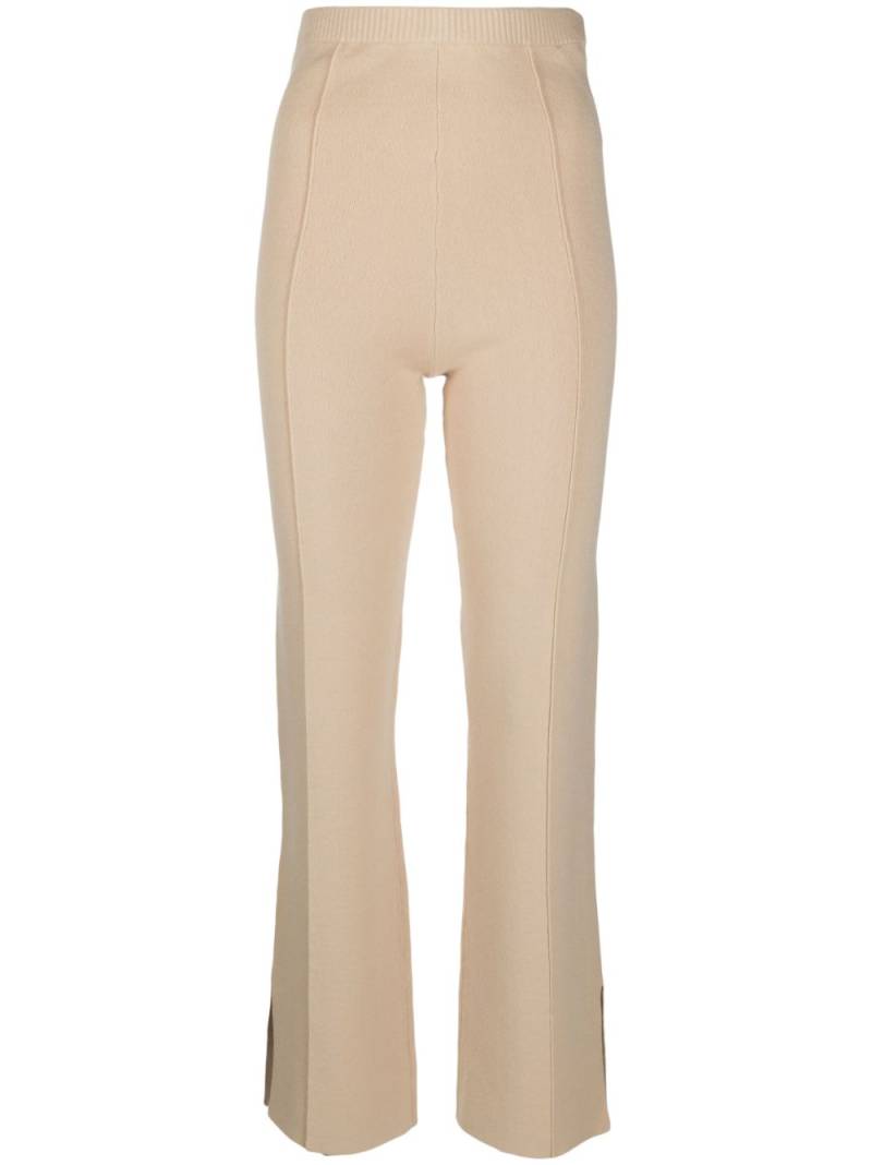 Claudie Pierlot straight-leg knitted trousers - Neutrals von Claudie Pierlot