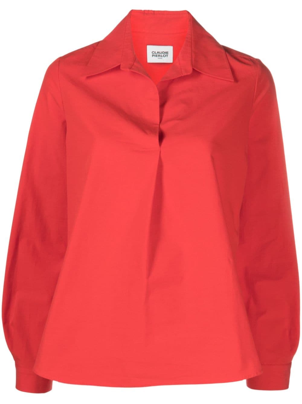 Claudie Pierlot spread-collar poplin blouse - Red von Claudie Pierlot