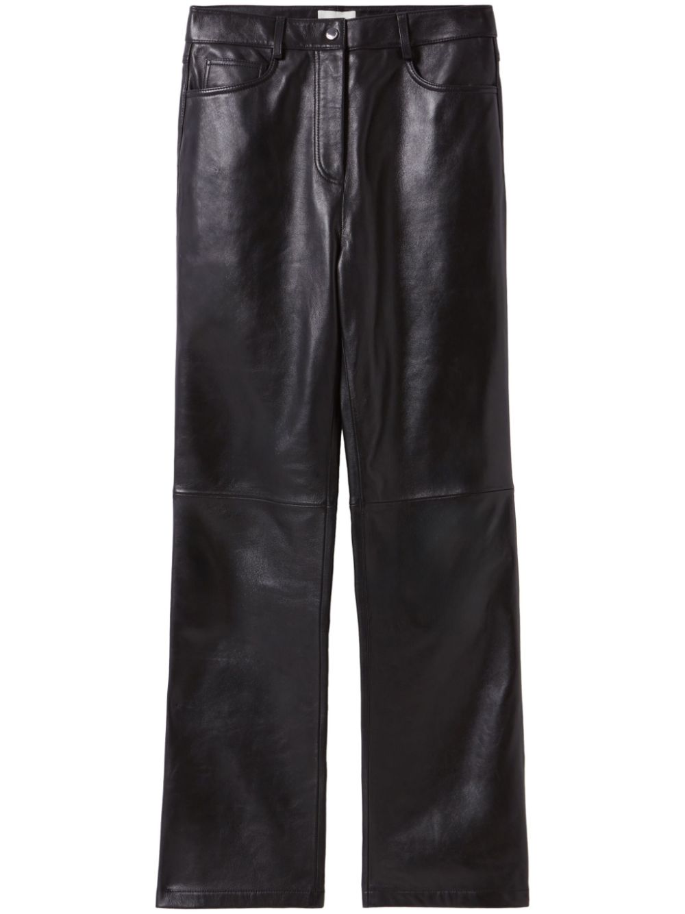 Claudie Pierlot straight-leg leather trousers - Blue von Claudie Pierlot