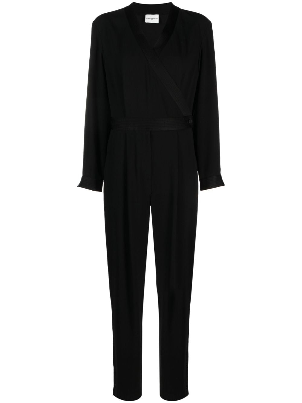 Claudie Pierlot straight-leg wrap jumpsuit - Black von Claudie Pierlot