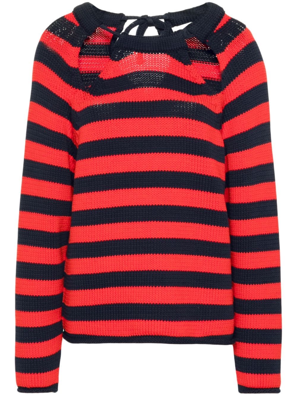 Claudie Pierlot striped chunky-knit jumper - Red von Claudie Pierlot