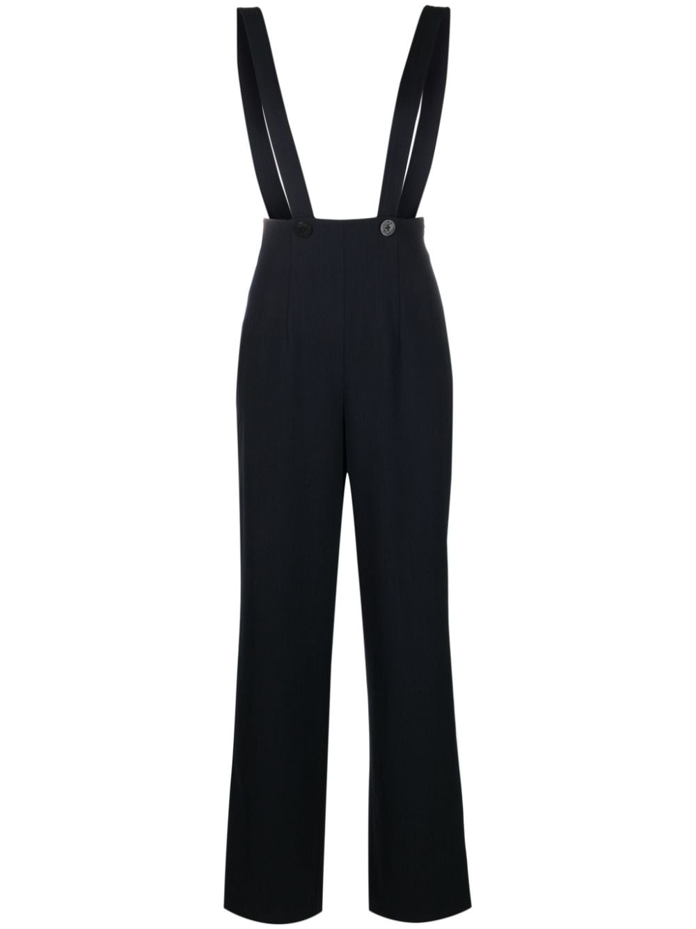 Claudie Pierlot suspender-detail wide-leg trousers - Blue von Claudie Pierlot