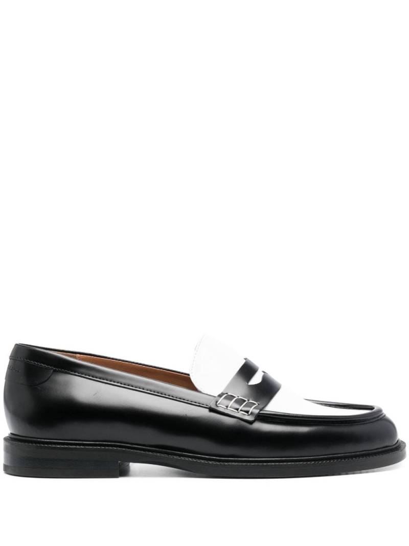 Claudie Pierlot two-tone design leather loafers - Black von Claudie Pierlot