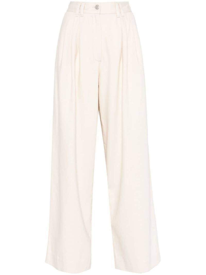 Claudie Pierlot wide pleated jeans - Neutrals von Claudie Pierlot