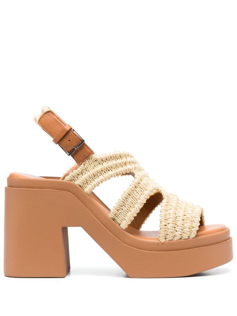 Clergerie 105mm platform sandals - Neutrals von Clergerie