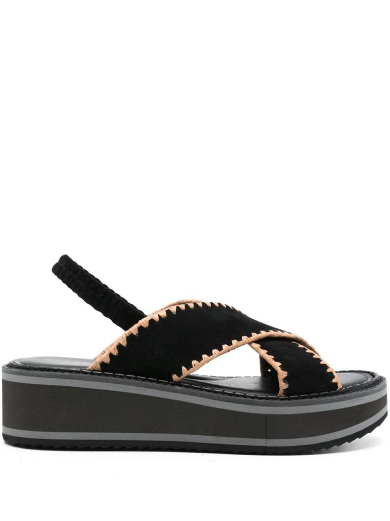 Clergerie Freedom 45mm wedge sandals - Black von Clergerie