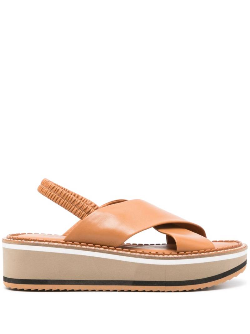 Clergerie Freedom flatform sandals - Brown von Clergerie