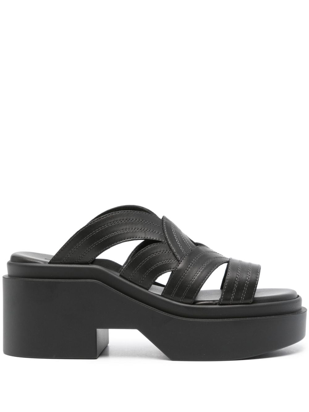 Clergerie Neji 80mm leather mules - Black von Clergerie