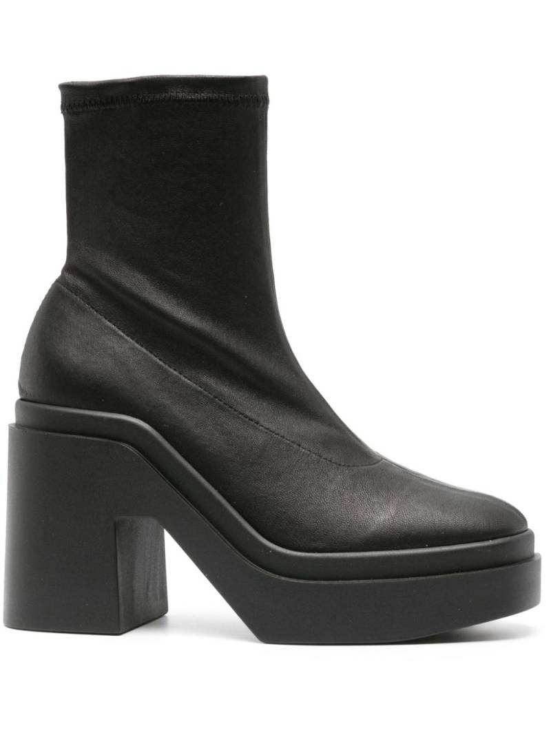 Clergerie Nina 100mm leather boots - Black von Clergerie