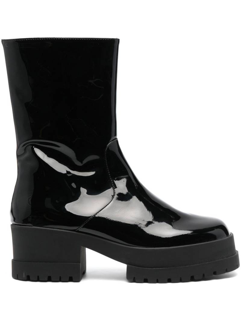 Clergerie Wilmerv 70mm patent-leather ankle boots - Black von Clergerie