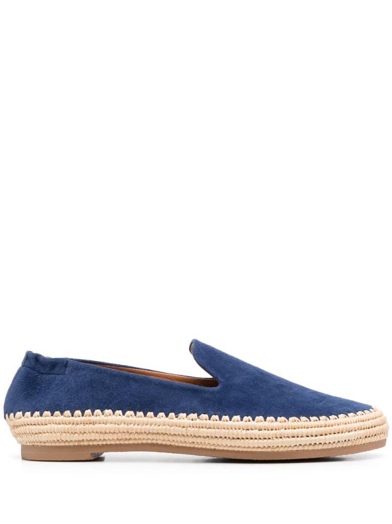 Clergerie calf-suede slippers - Blue von Clergerie