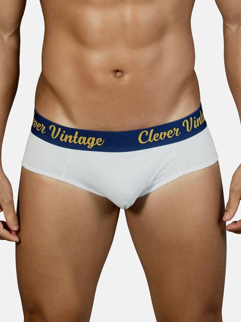 Briefs Old School Herren Weiss XL von Clever